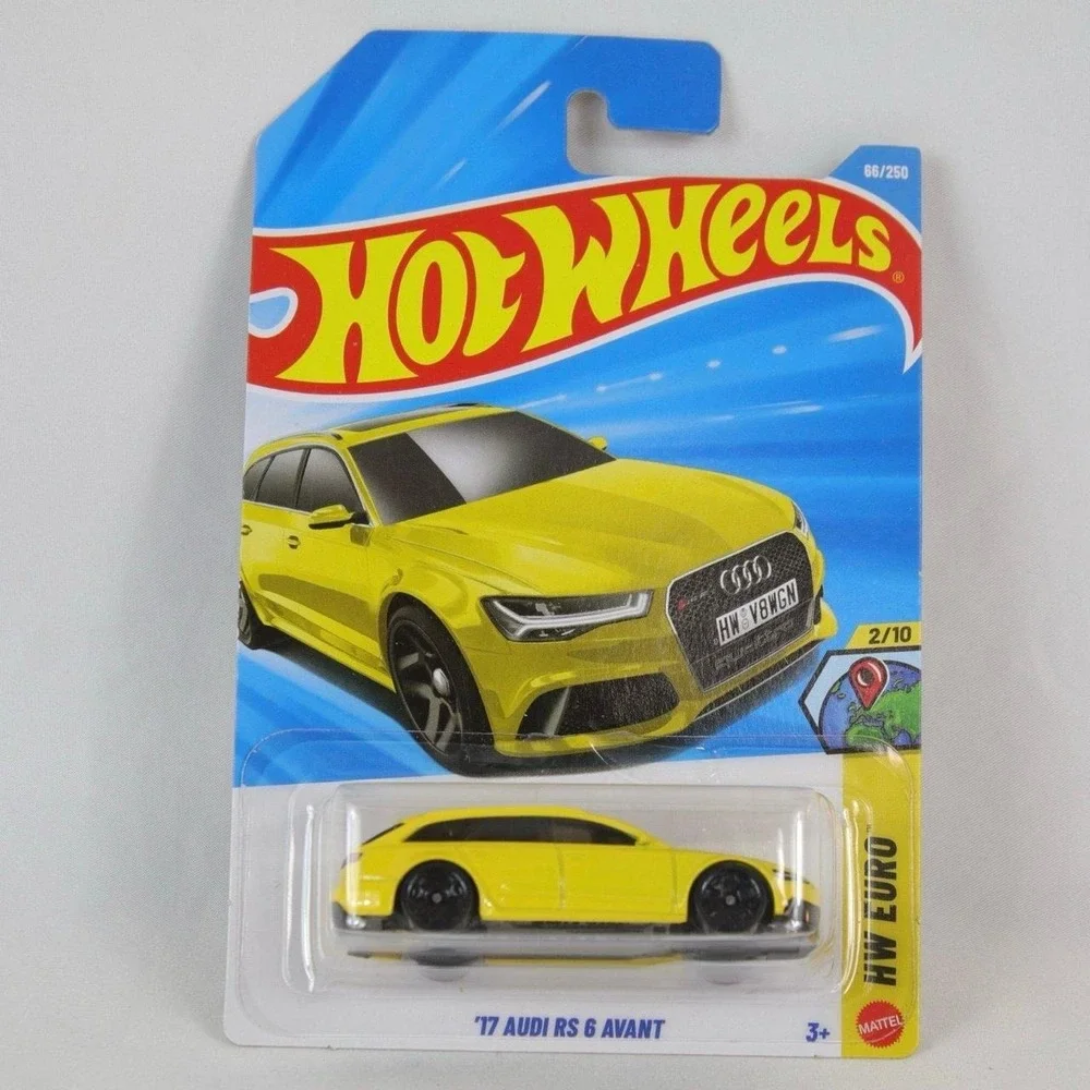 Hot Wheels Yellow‎ '17 Audi RS 6 Avant Toy Car - NEW